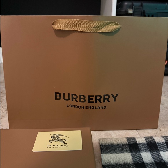 Burberry Classic Nova Check 100% Cashmere Scarf Beige Made in Scotland - Picture 10 of 12